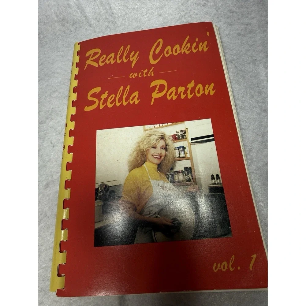 Signed Stella Parton Really Cookin' Volume 1 Cookbook 1990 Vintage Dolly Sister